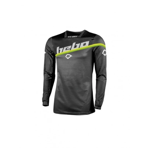 Koszulka Hebo MX Scratch szara - fluo